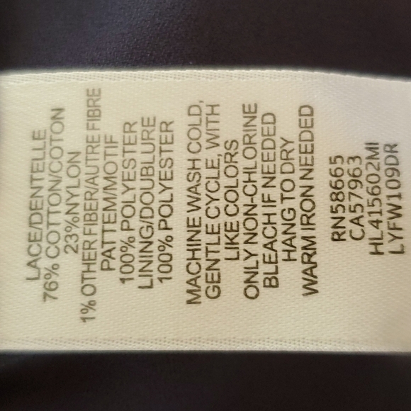 Chelsea28 Navy Blue Eyelet Dress Large NWT Career - Picture 6 of 6